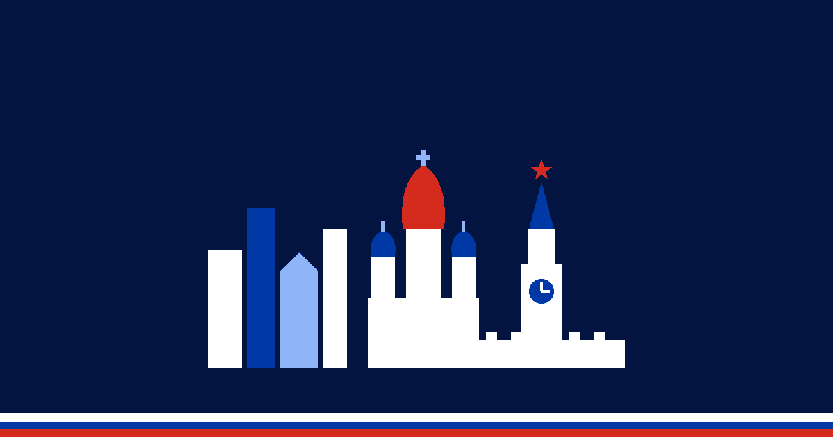Illustration de Moscou : Moscow City, Saint-Basile et la tour Spasskaïa